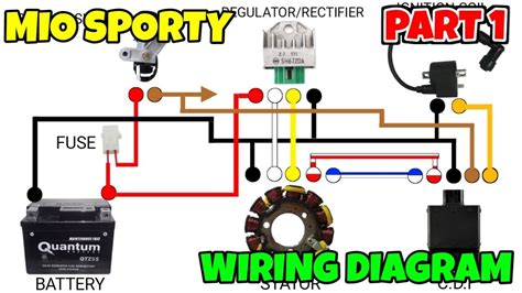 wiring diagram yamaha mio sporty 